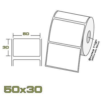 Термоетикетка ECO 50/30 50_30_eco фото