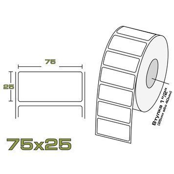 Термоетикетка ECO 75/25 75_25_eco фото