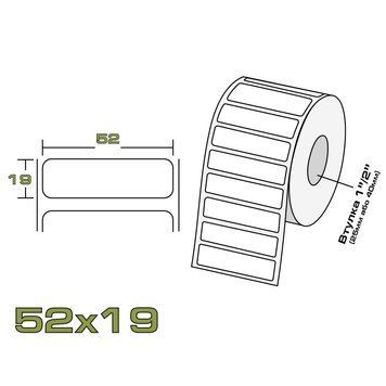 Термоетикетка ECO 52/19 52_19_eco фото