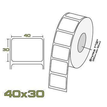Термоетикетка ECO 40/30 40_30_eco фото