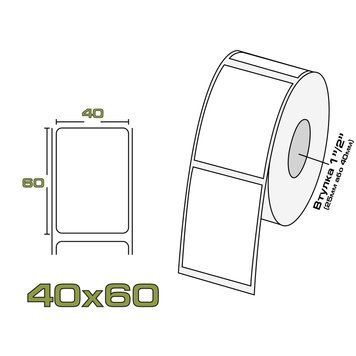 Термоетикетка ECO 40/60 40_60_eco фото