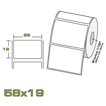 Термоетикетка ECO 58/19 58_19_eco фото