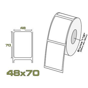 Термоетикетка ECO 48/70 48_70_eco фото