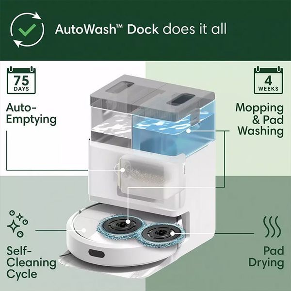 iRobot Roomba Combo 505+ (White) робот для комбінованого прибирання  N185240 фото
